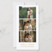 Kalender Trouw Fotobooth strook frame Opslaan T Save The Date (Voorkant)