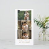 Kalender Trouw Fotobooth strook frame Opslaan T Save The Date (Staand voorkant)