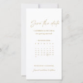 Kalender Trouw Fotobooth strook frame Opslaan T Save The Date (Achterkant)