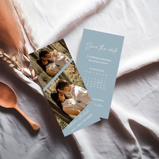 Kalender Trouwen Foto booth strip lijst Opslaan Sa Save The Date