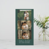 Kalender Trouwen Foto booth strip lijst Opslaan Save The Date (Staand voorkant)