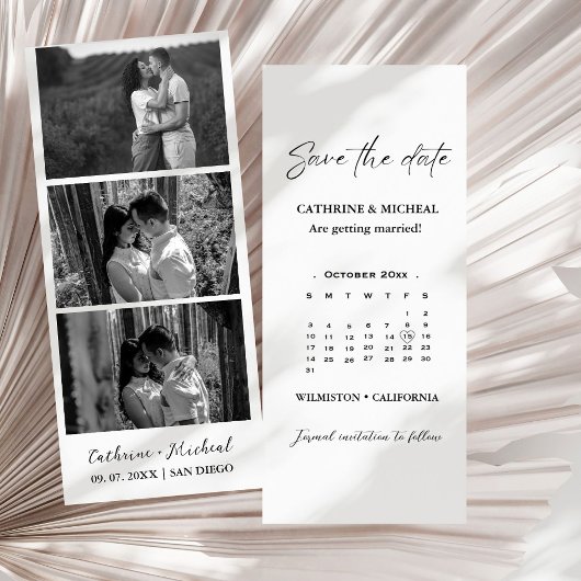 Kalender Trouwfoto reeks frame  Opslaan T Save The Date