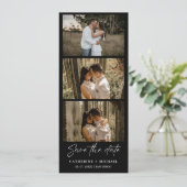 Kalender Trouwfotocabine strip lijst Opslaan T S Save The Date (Staand voorkant)