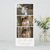 Kalender Trouwfotocabine strip lijst Opslaan T S Save The Date (Staand voorkant)