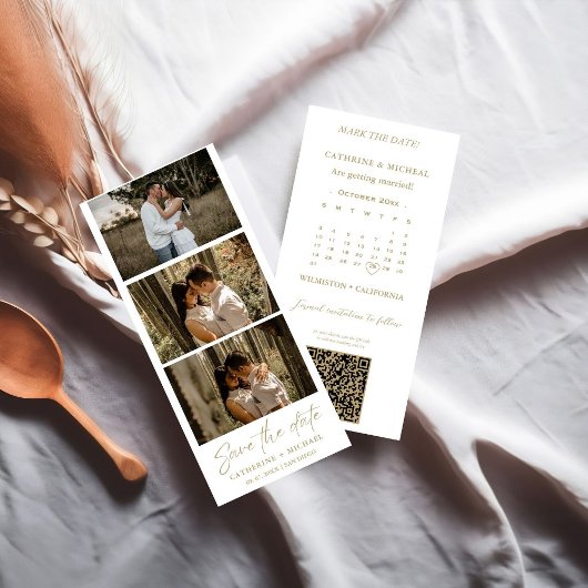 Kalender Trouwfotocabine strip lijst Opslaan T S Save The Date