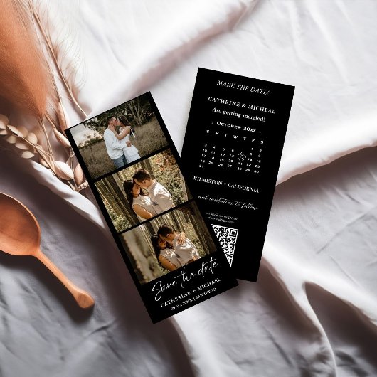 Kalender Trouwfotocabine strip lijst Opslaan T S Save The Date