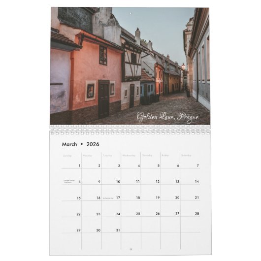 Kalender Tsjechië (Mar 2026)
