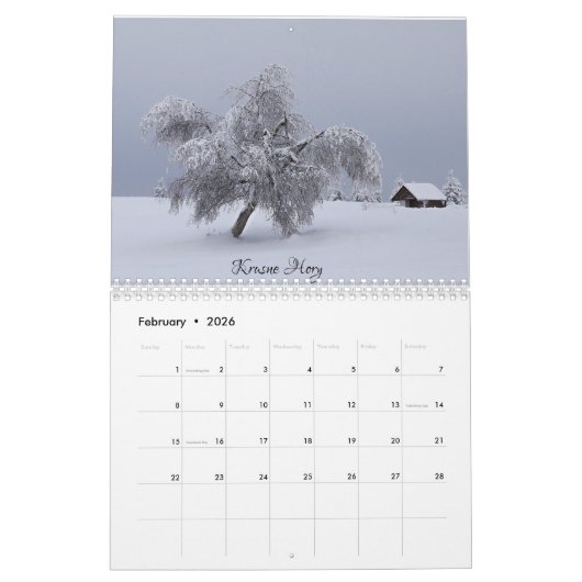 Kalender Tsjechië (Feb 2026)