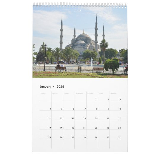 Kalender van 24 maanden in Istanbul (Jan 2026)