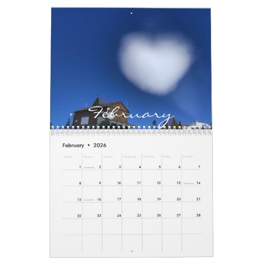 Kalender van afbeeldingen in en rond Telluride (Feb 2026)