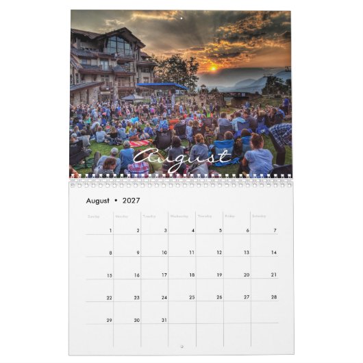 Kalender van afbeeldingen in en rond Telluride (Aug 2027)