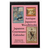 Kalender van Antiek Japanse Woodblock (Hoes)
