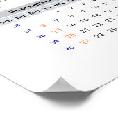 Kalender van Ara macao parrot 2015 Poster (Hoek)