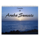 Kalender van Aruba-Zonsondergangen (Hoes)