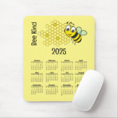 Kalender van Bee and Honeycomb 2025 Muismat (Met muis)