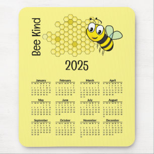 Kalender van Bee and Honeycomb 2025 Muismat