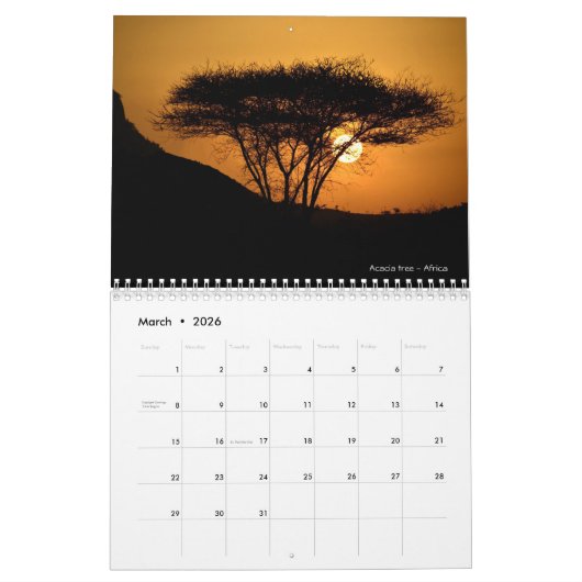 Kalender van bomen 2025 Mooie foto's (Mar 2026)