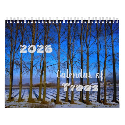 Kalender van bomen 2025 Mooie foto's (Hoes)