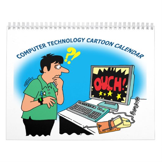 KALENDER VAN COMPUTER EN TECHNOLOGIE CARTOON (Hoes)