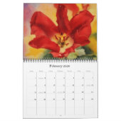 Kalender van de bloemen Artistieke fotografie (Feb 2026)