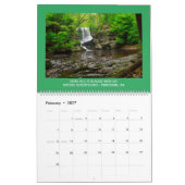 Kalender van de nationale parkscènes van 2021 (Feb 2027)