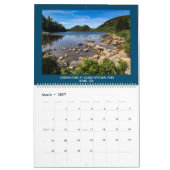 Kalender van de nationale parkscènes van 2021 (Mar 2027)