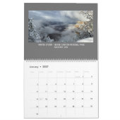 Kalender van de nationale parkscènes van 2021 (Jan 2027)