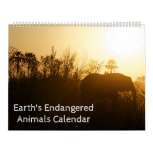 Kalender van de Species van de aarde de Bedreigde