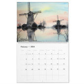 Kalender van de Waterverf van het Landschap schild (Feb 2026)