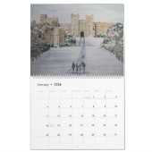 Kalender van de Waterverf van het Landschap schild (Jan 2026)