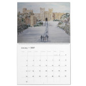 Kalender van de Waterverf van het Landschap schild (Jan 2027)