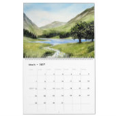 Kalender van Engelse landschapsschilderijen voor W (Mar 2027)