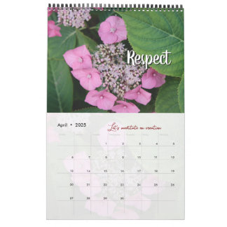 Kalender van God-metgezel in de tuin: woorden
