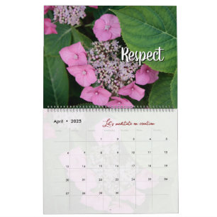 Kalender van God-metgezel in de tuin: woorden