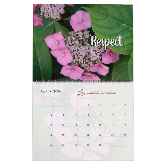 Kalender van God-metgezel in de tuin: woorden (Apr 2026)