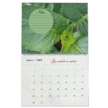 Kalender van God-metgezellen in de tuin: notities