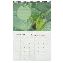 Kalender van God-metgezellen in de tuin: notities