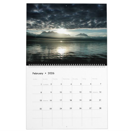 Kalender van het Alaska-terrein (Feb 2026)