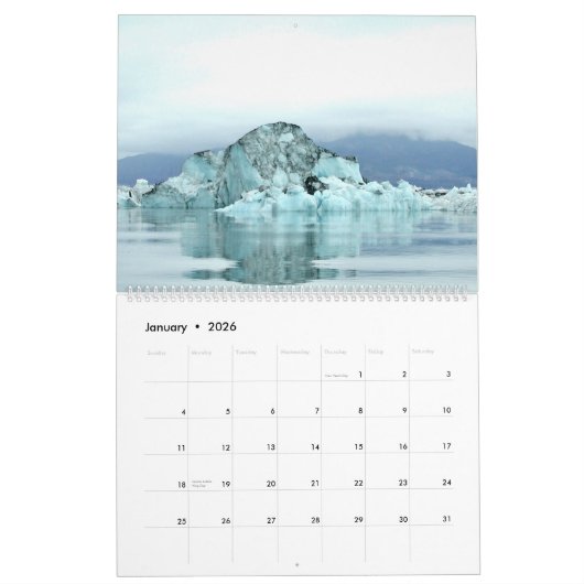 Kalender van het Alaska-terrein (Jan 2026)