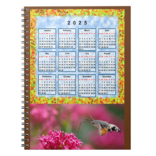 Kalender van het jaar 2025 notitieboek