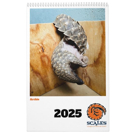 Kalender van het Pangolin Rescue Fund 2025 (Hoes)