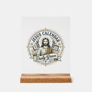 Kalender van Jezus Dagelijkse Genade Kalender van Acryl Bord