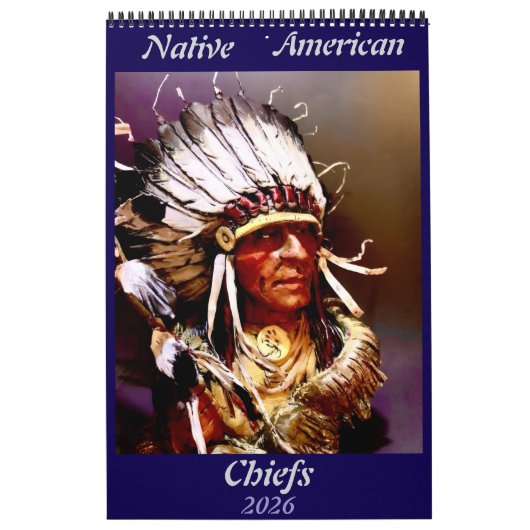 Kalender van Native American Chiefs (Hoes)