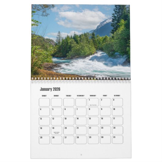 Kalender van Noorwegen (Jan 2026)