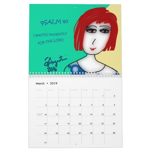 KALENDER VAN PSALMS (Mar 2019)
