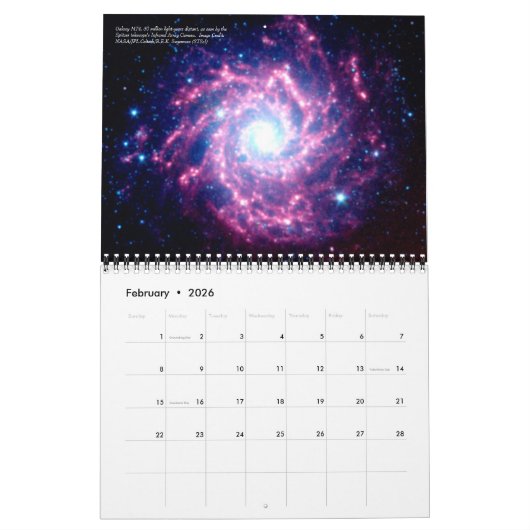 Kalender van sterrenstelsels (Feb 2026)