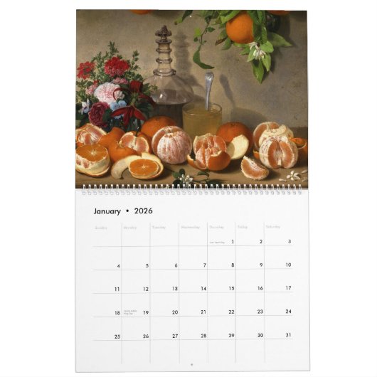 Kalender van Still Life (Jan 2026)