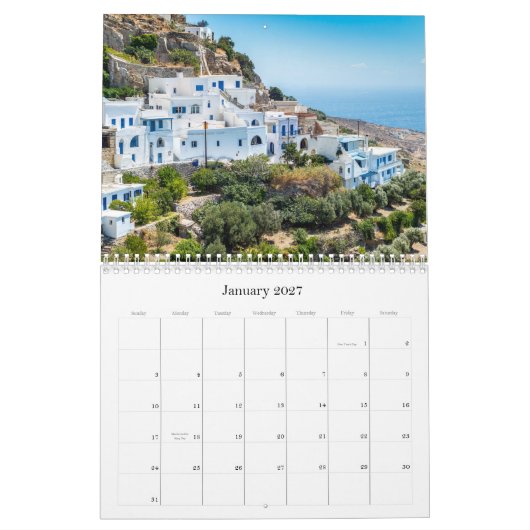 Kalender van Tinos (Jan 2027)