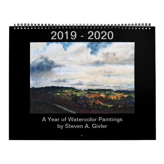 Kalender van waterverf schilderijen van Steven Giv (Hoes)
