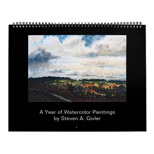 Kalender van waterverf schilderijen van Steven Giv (Hoes)